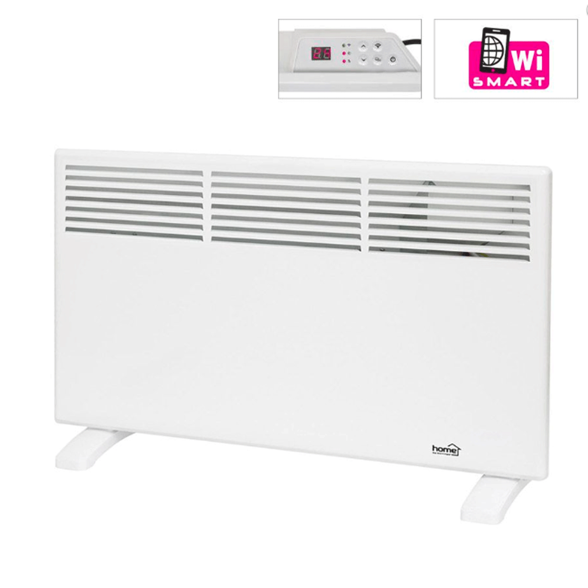 Smart přímotopný konvektor, nástěnný/přenosný 1500 W, IP X4