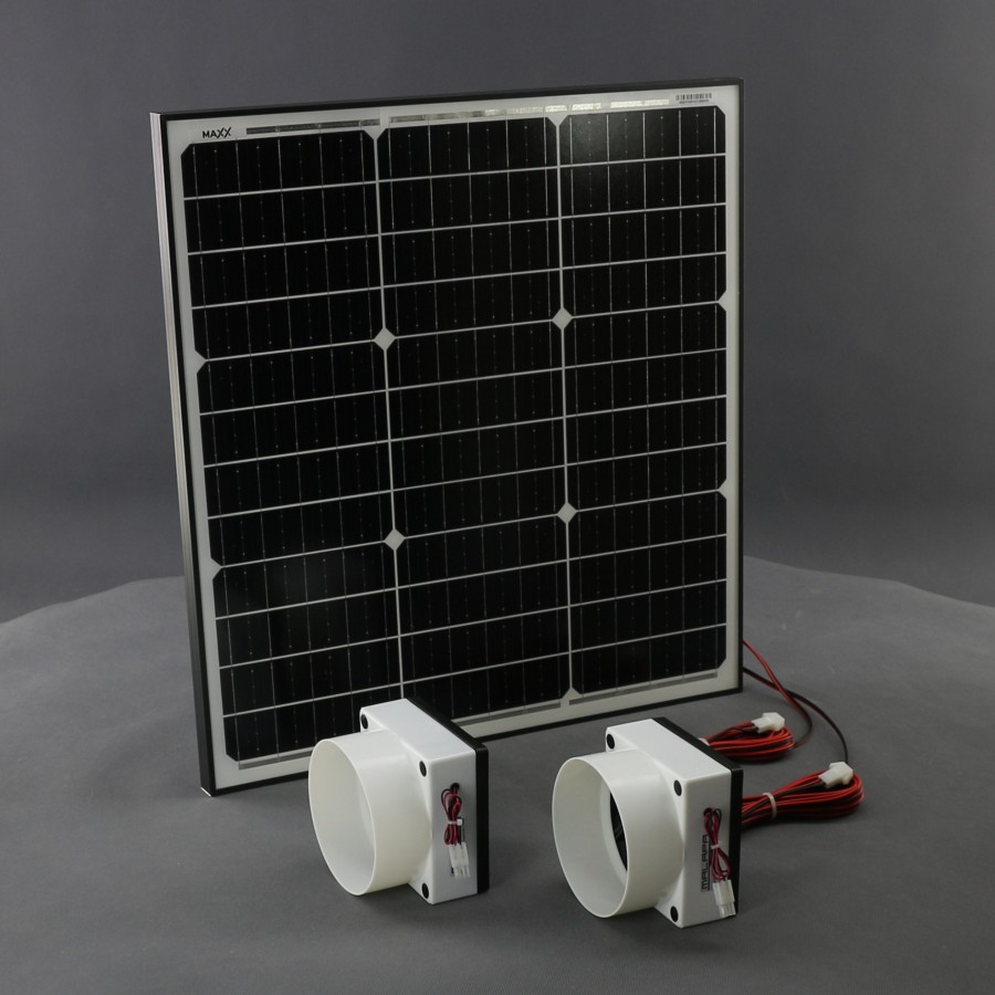 SO20 - 460m3/ h, 50W solární větrací systém nástěnný