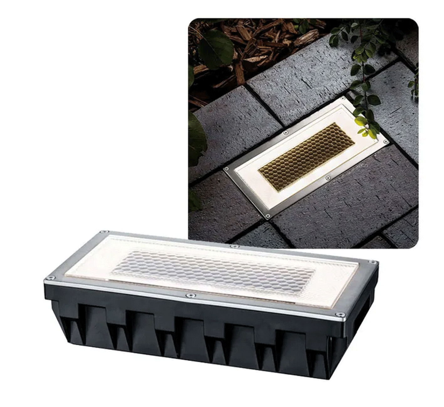 Solární podlahové osvětlení SolarCentre Onyx Brick Light