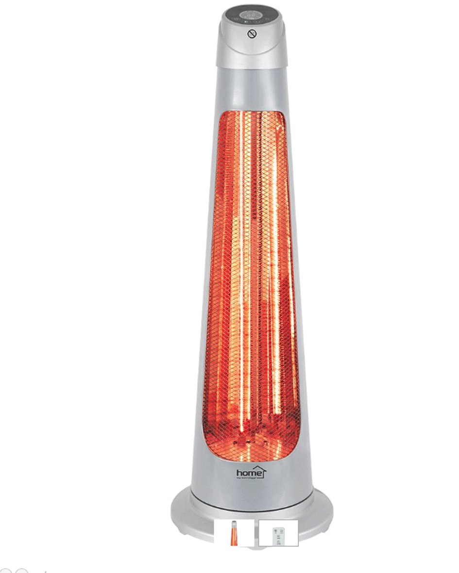 Venkovní halogenový a karbonový ohřívač 1200W, IPX4, s DO