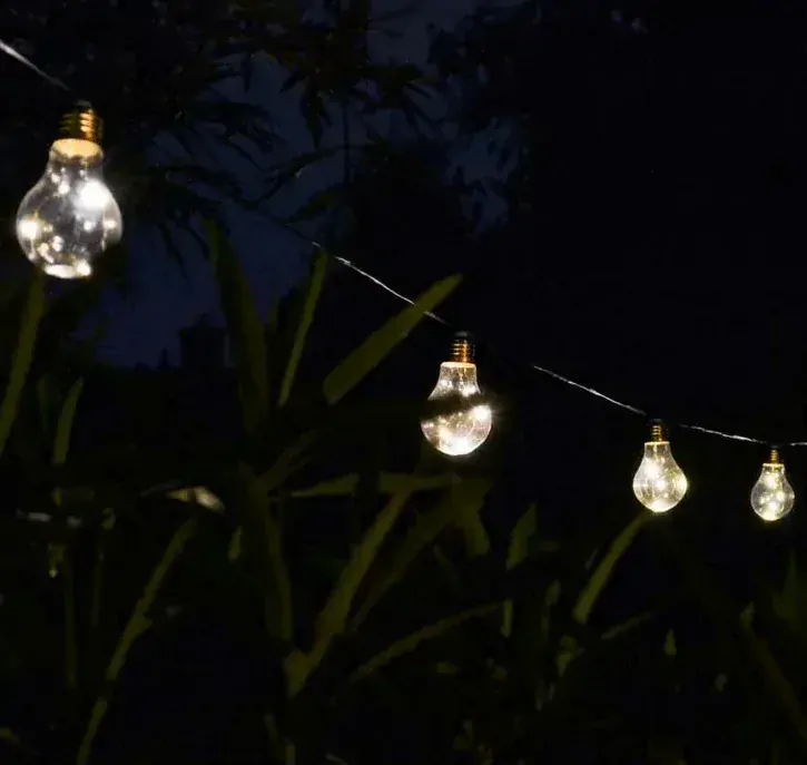 Solární LED řetěz  LVB10 Lumify Vintage s USB - 10 světel