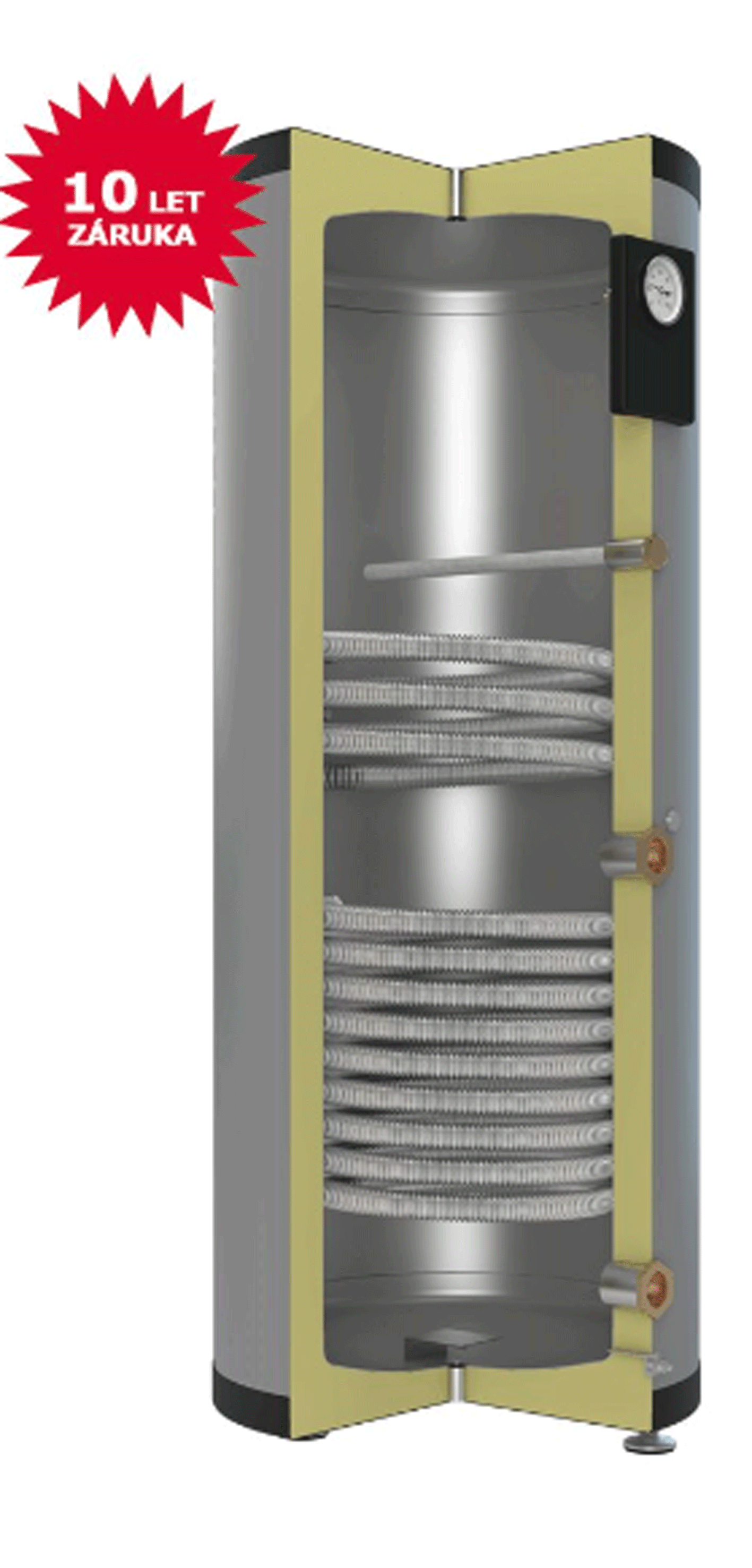 TVS 250 S - nerezový ohřívač vody bivalentní stojatý svislý