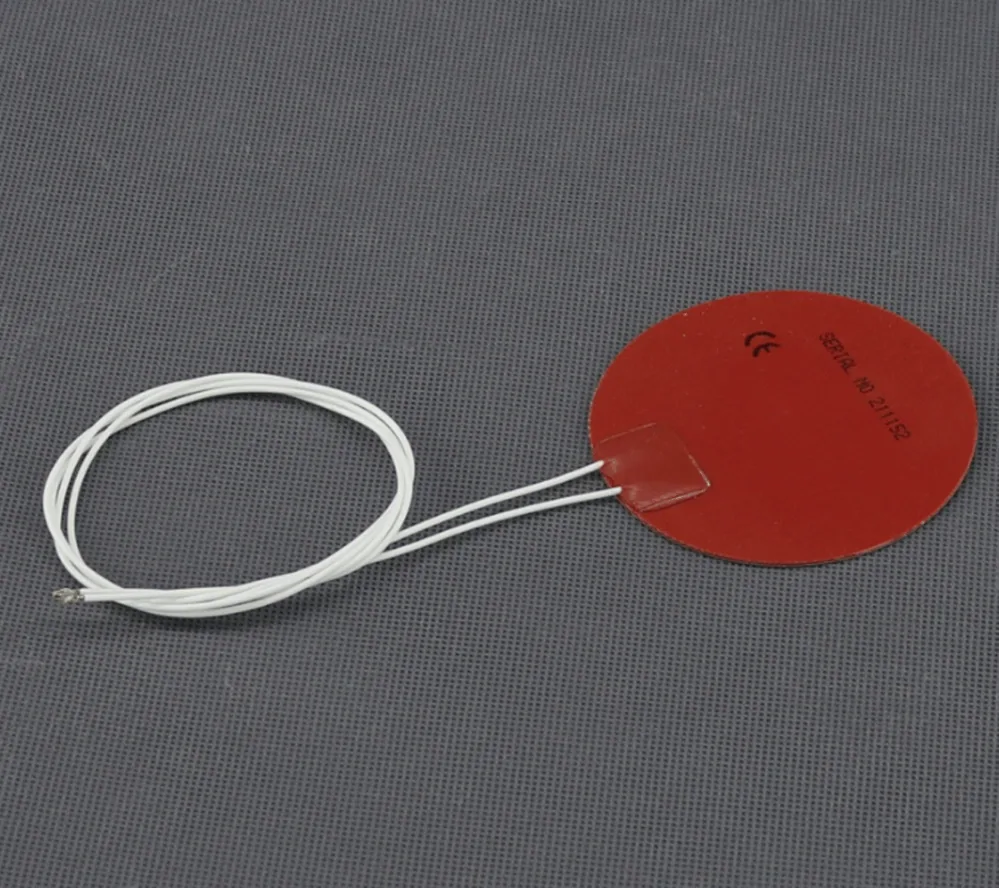 TF1452 - 12V/ 4W topná folie ohebná kulatá, samolepicí, silikonová (průměr 75mm)