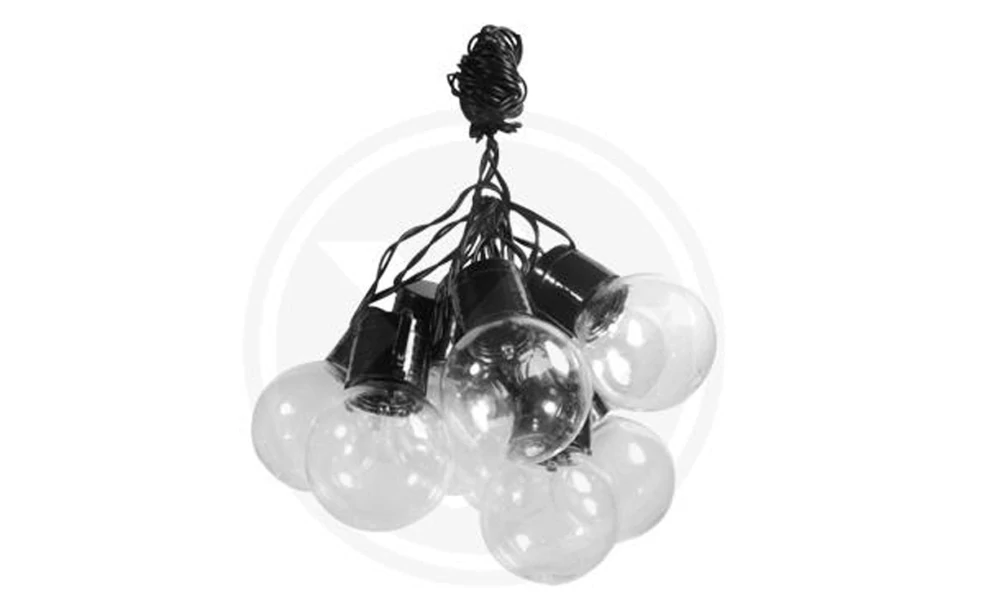 Solární LED girlanda 10 led 335cm kulatá