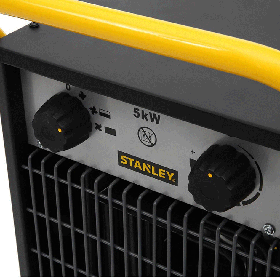 Teplovzdušný průmyslový ventilátor 2500W/5000W, krytí IPX4