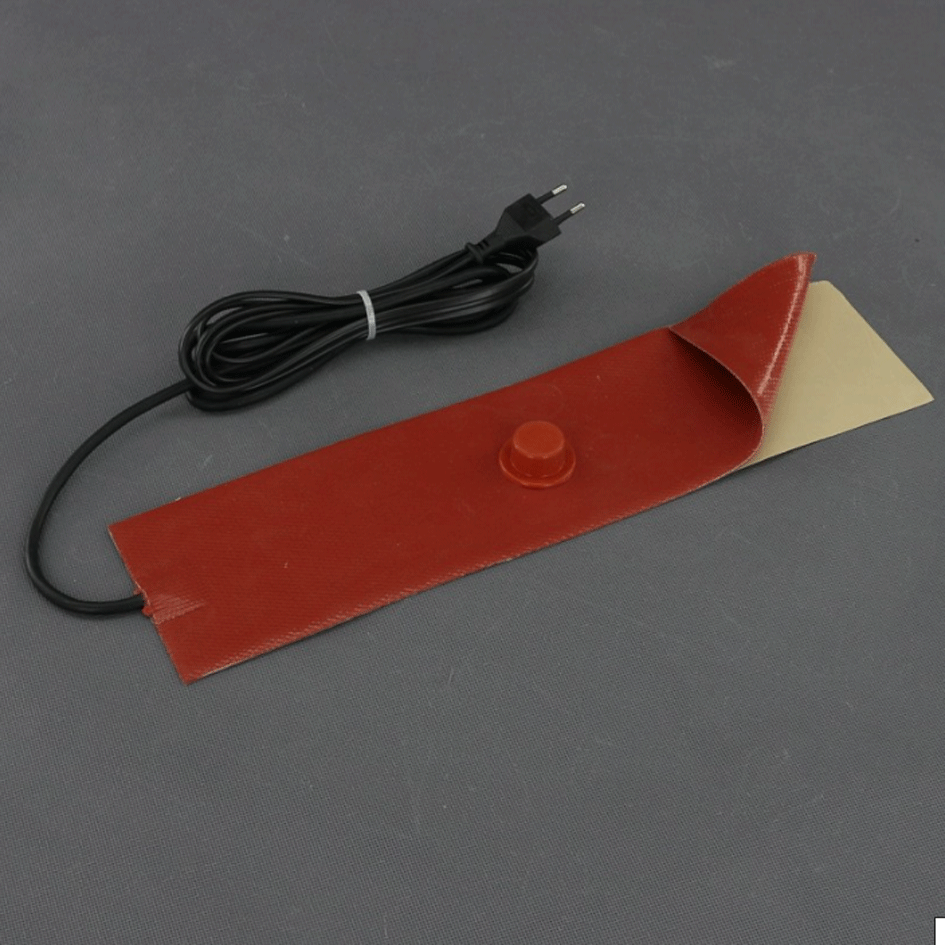 TF1473 - 230V/ 250W topná folie ohebná, samolepicí, silikonová s termostatem (400x 100mm)