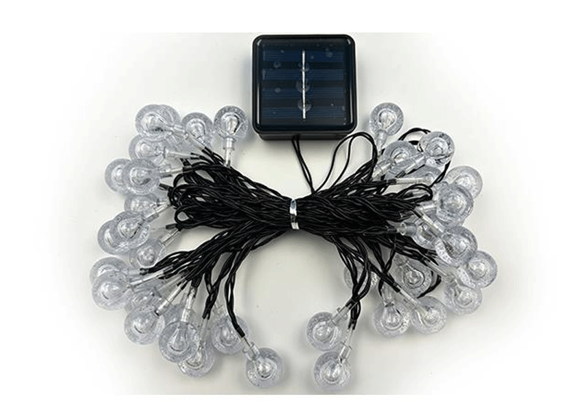 Solární LED girlanda 40 LED 785 cm kulatá