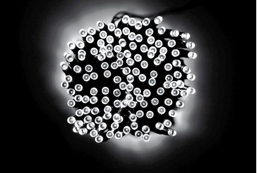 Sol. LED světýlka s USB Lumify 300 LED / 30m studená bílá