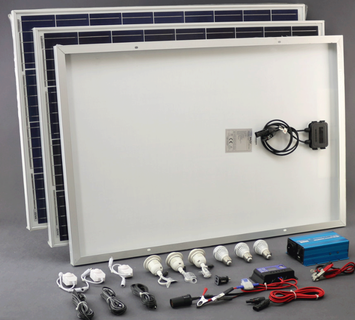 SO126 - 300W solární systém 230V + 12V + 5V USB + LED osvětlení