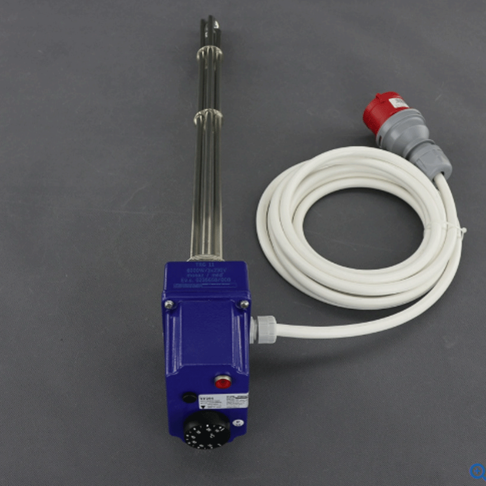 TF204 400V/6000W topná patrona s termostatem G6/4 studený knec délka 515 mm