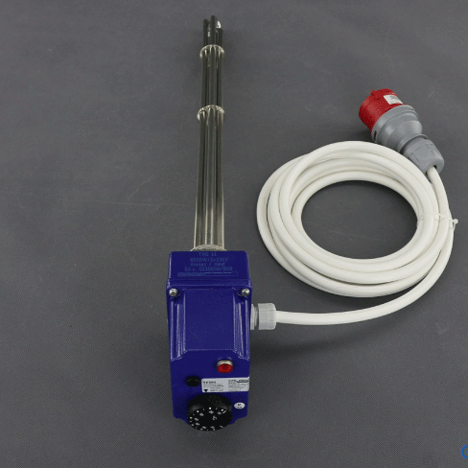 TF214  400V/6000W topná patrona s termostatem M48*2 mm délka 435 mm