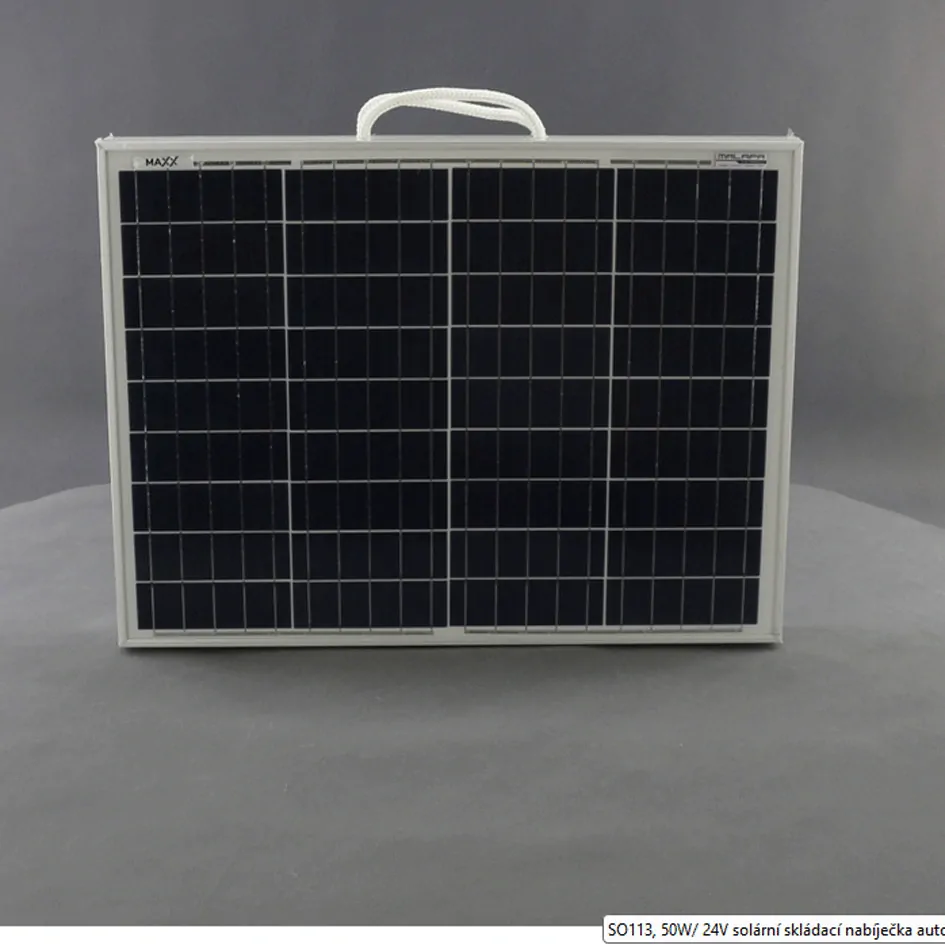SO113 - 50W/ 24V solární skládací nabíječka autobaterií