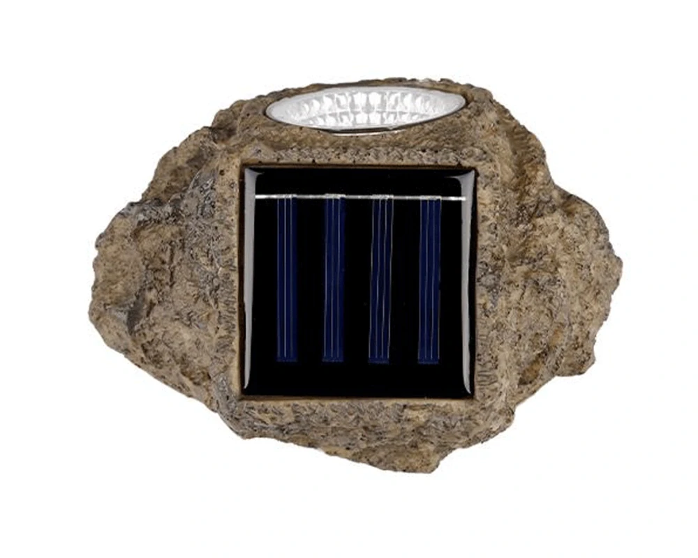LED solární lampa kámen 14,5 cm