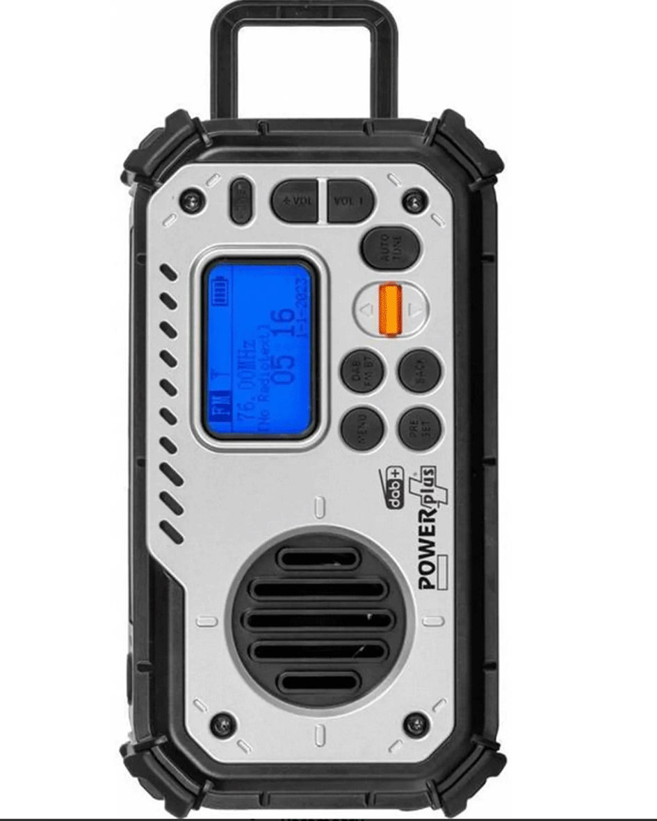 Solární rádio DAB+/FM s dynamem, powerbankou a světlem POWERplus BISON