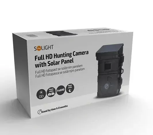Solight full HD fotopast se solárním panelem