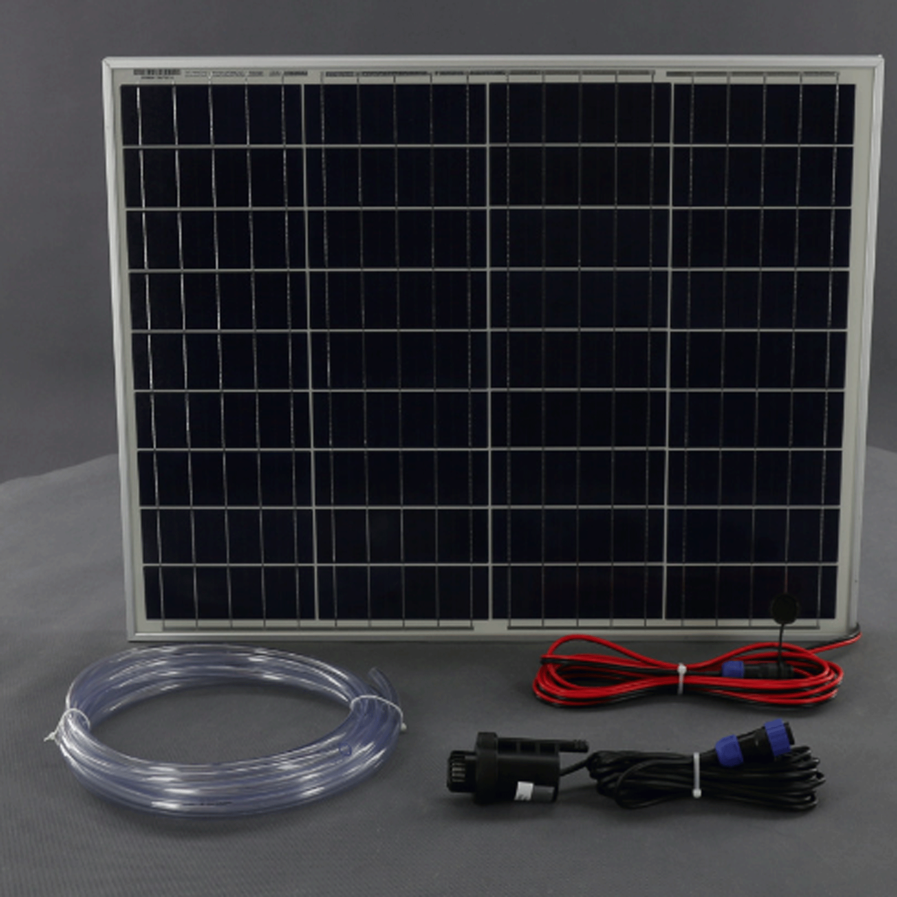 50W solární systém s čerpadlem 8l/min.výtlak 7 m