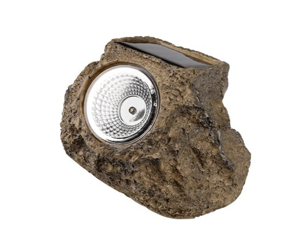 LED solární lampa kámen 14,5 cm