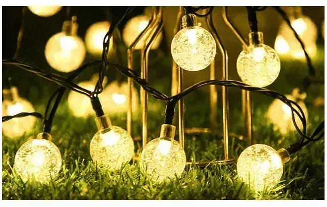 Solární LED girlanda 40 led 785cm kulatá