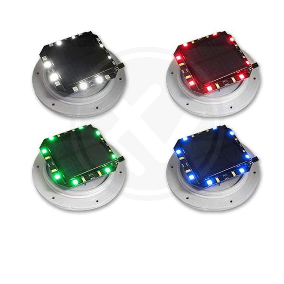 LED zahradní lampa RGB koule 30cm bílá solární