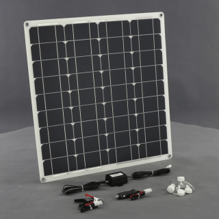 SO64 - 50W/ 12V ohebná solární nabíječka autobaterií