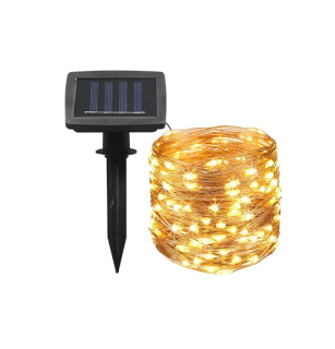 LED solární girlanda 100 led délka 1190 cm