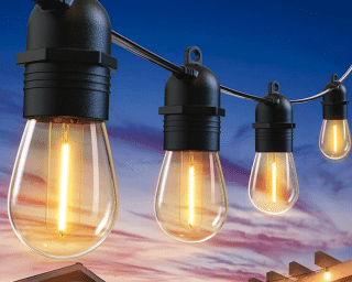 Solární LED girlanda 10 LED 10 m kulatá