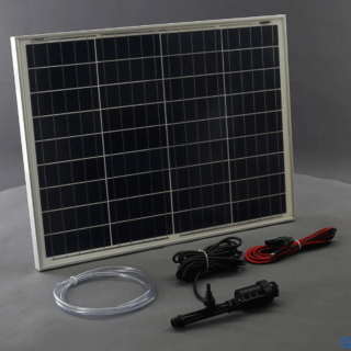 50W solární systém pro vzduchování 35l/min. venturiho trubice