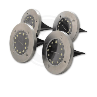 LED solární lampa 12xSMD, zapichovací - 4 ks
