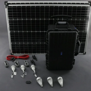 SO210, 200W solární systém s akumulátorem, 230V + 12V + 5V USB + LED osvětlení