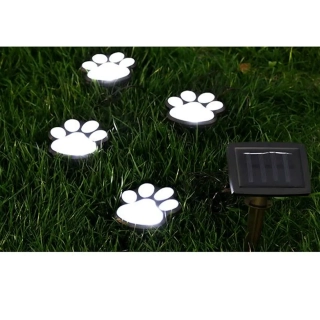 LED solární lampa 4xSMD, psí tlapky, 470 cm