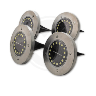Solární LED lampa 16xSMD  zahradní zapichovací - 4 ks