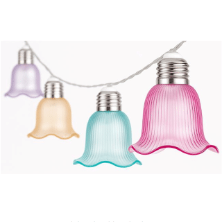 Solární LED girlanda 10 LED zvonek 380 cm