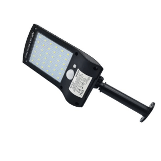 Tenká LED solární lampa 36xSMD PIR senzor + držák.