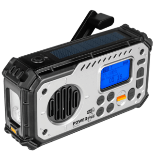 Solární rádio DAB+/FM s dynamem, powerbankou a světlem POWERplus BISON