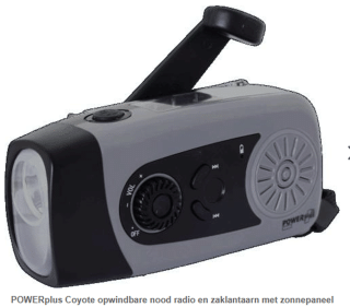 Solární rádio s dynamem, světlem a powerbankou POWERplus COYOTE